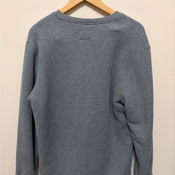 Gray Henley Sweater with fleece - Picture 2 of 3